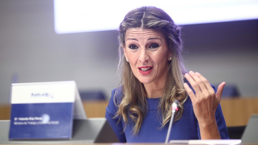 Yolanda Díaz advierte de que ampliar el cómputo de la pensión a 35 años es "un recorte" que no apoyará Unidas Podemos