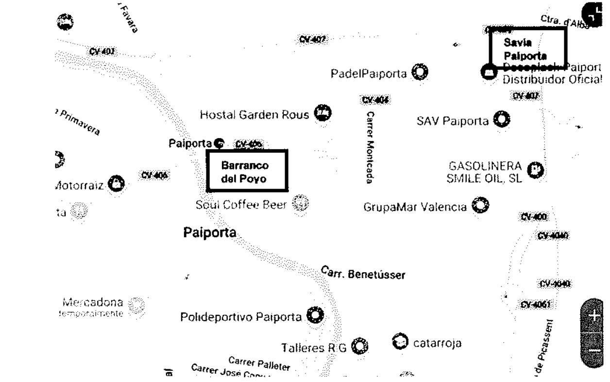 Mapa de la residencia de Paiporta en uno de los informes que constan en la causa.