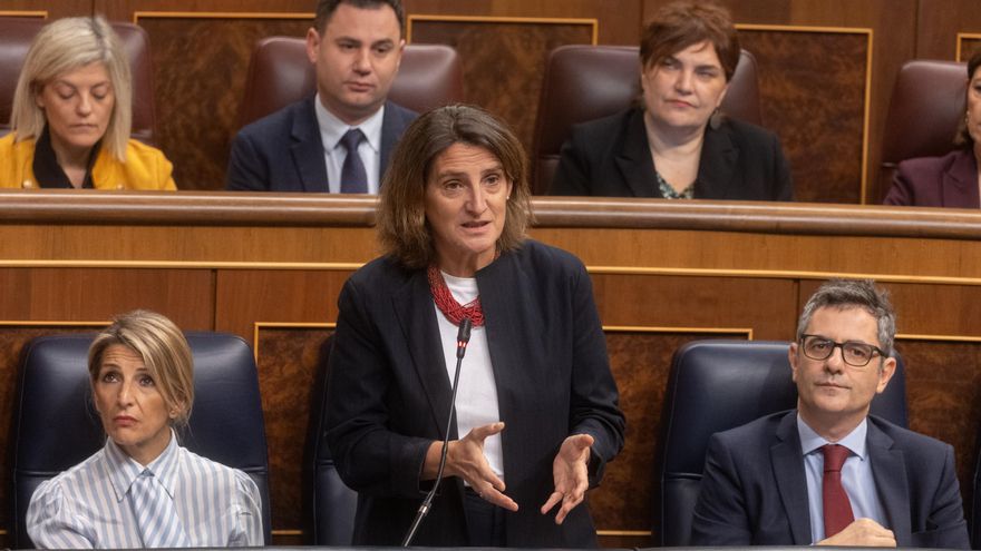 Teresa Ribera, este miércoles en el Congreso