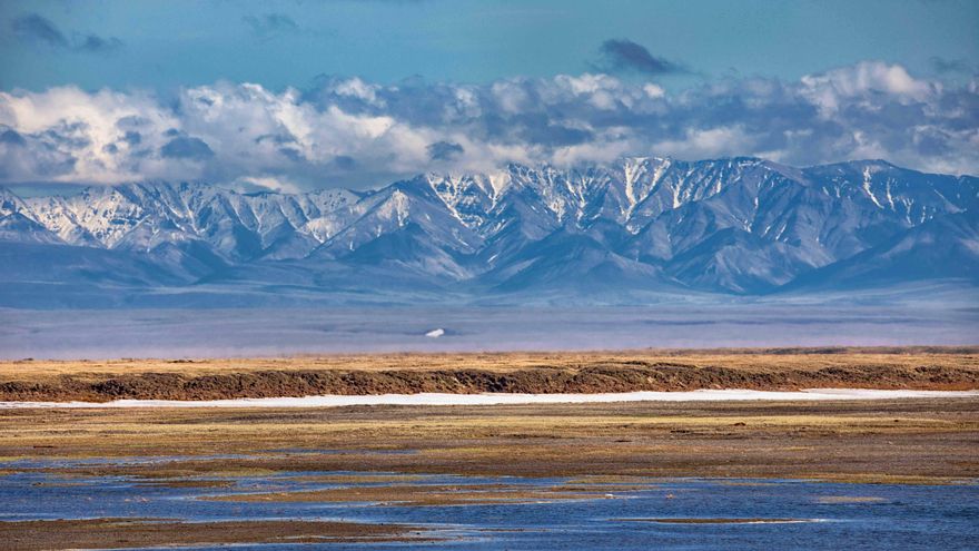 Vista aérea parte Refugio Nacional Vida Silvestre del Ártico