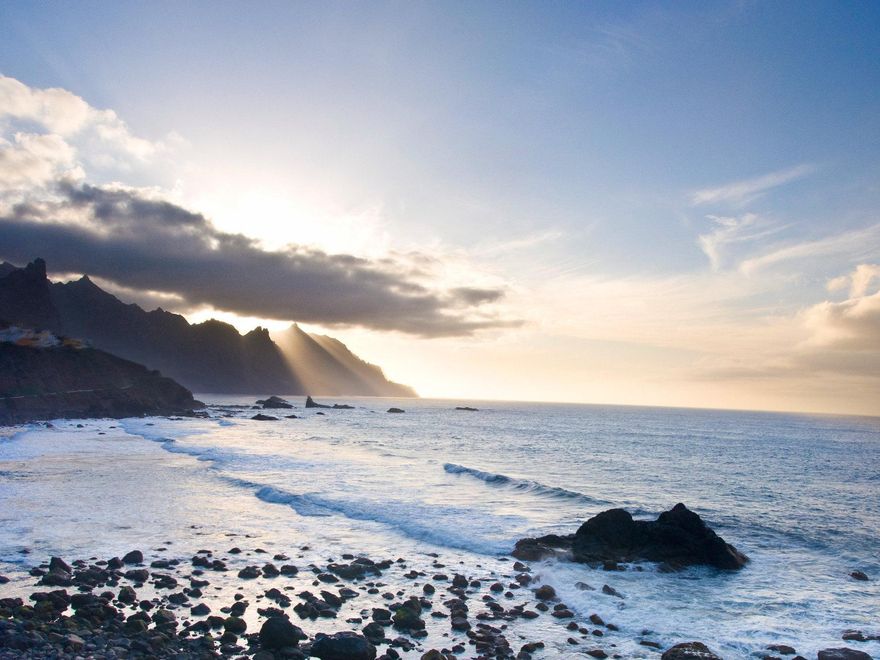Atardecer desde la Playa de Benijo.