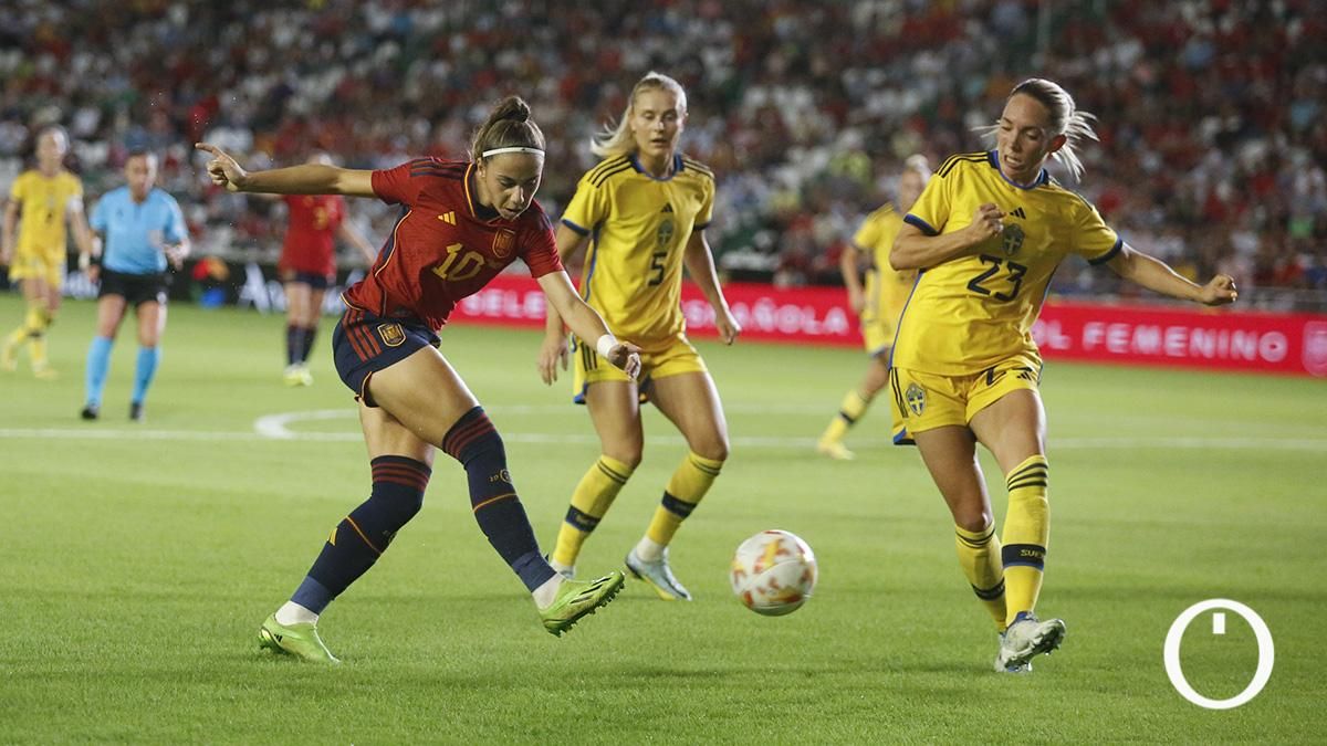 Las imágenes del España - Suecia en Córdoba