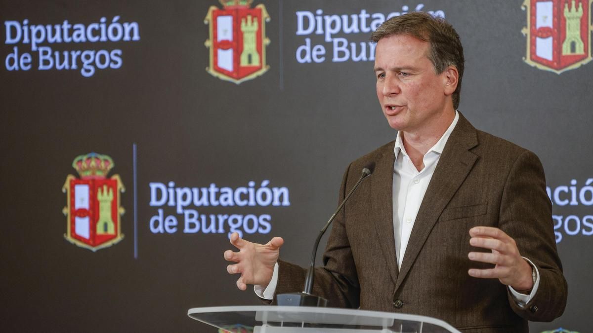 Imagen de archivo del presidente de la Diputación de Burgos y del PP provincial, Borja Suárez. EFE/ Santi Otero