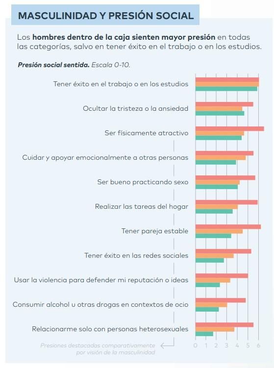 Relación entre roles de género y presión social para los hombres / Centro Reina Sofía sobre Adolescencia y Juventud