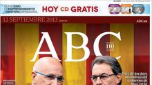 Portada del diario ABC del 12 de septiembre.
