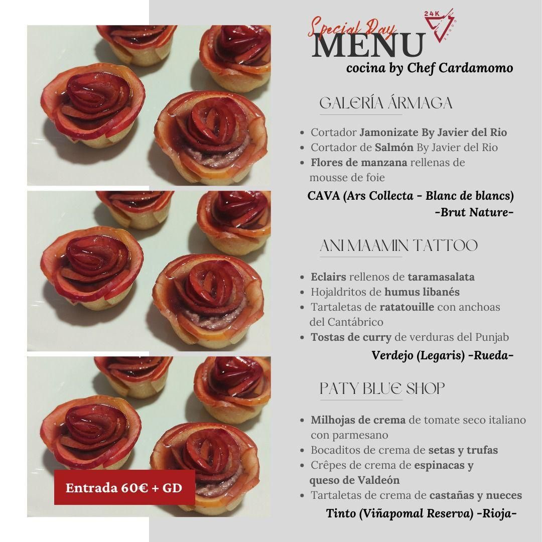 El menú de la propuesta '24K'.