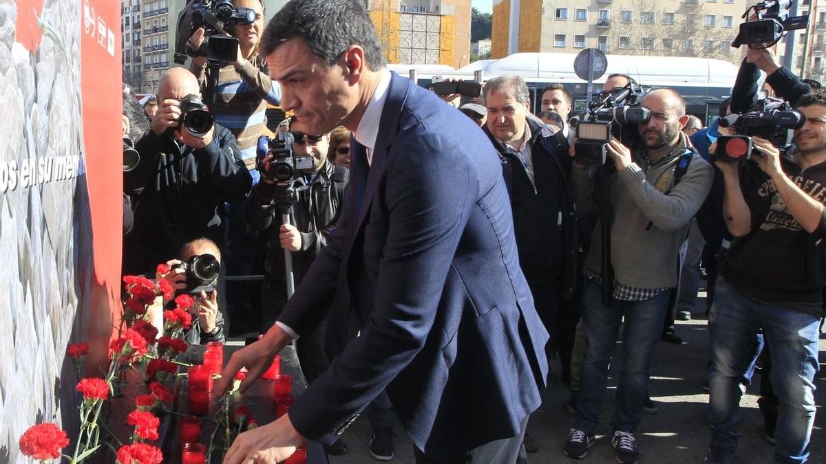 Pedro Sánchez, este domingo en el acto en memoria de las víctimas del 11M.