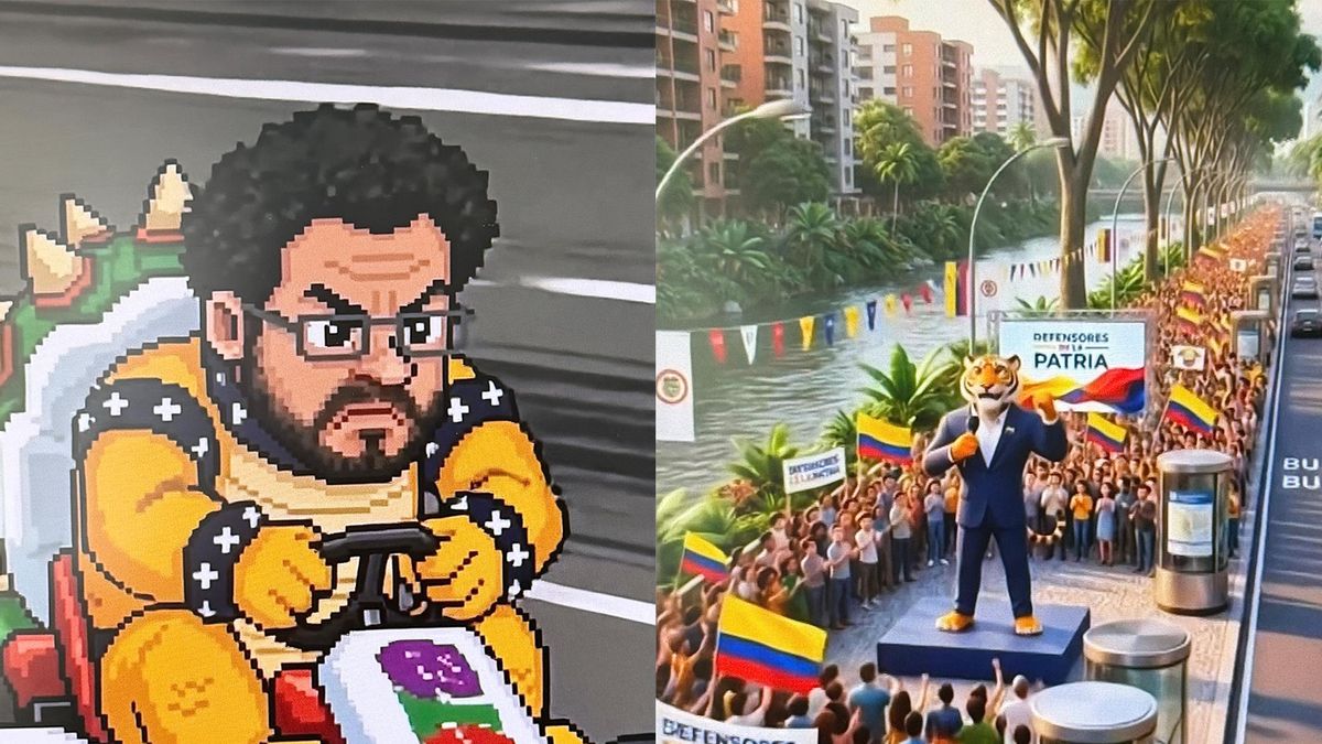 Inágenes tomadas de las redes sociales de los candidatos a la Presidencia de Colombia mejor posicionados, Iván Cepeda (izquierda) y Abelardo de la Espriella.