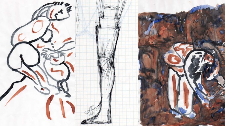 Dibujos inéditos de Pepe Espaliú.