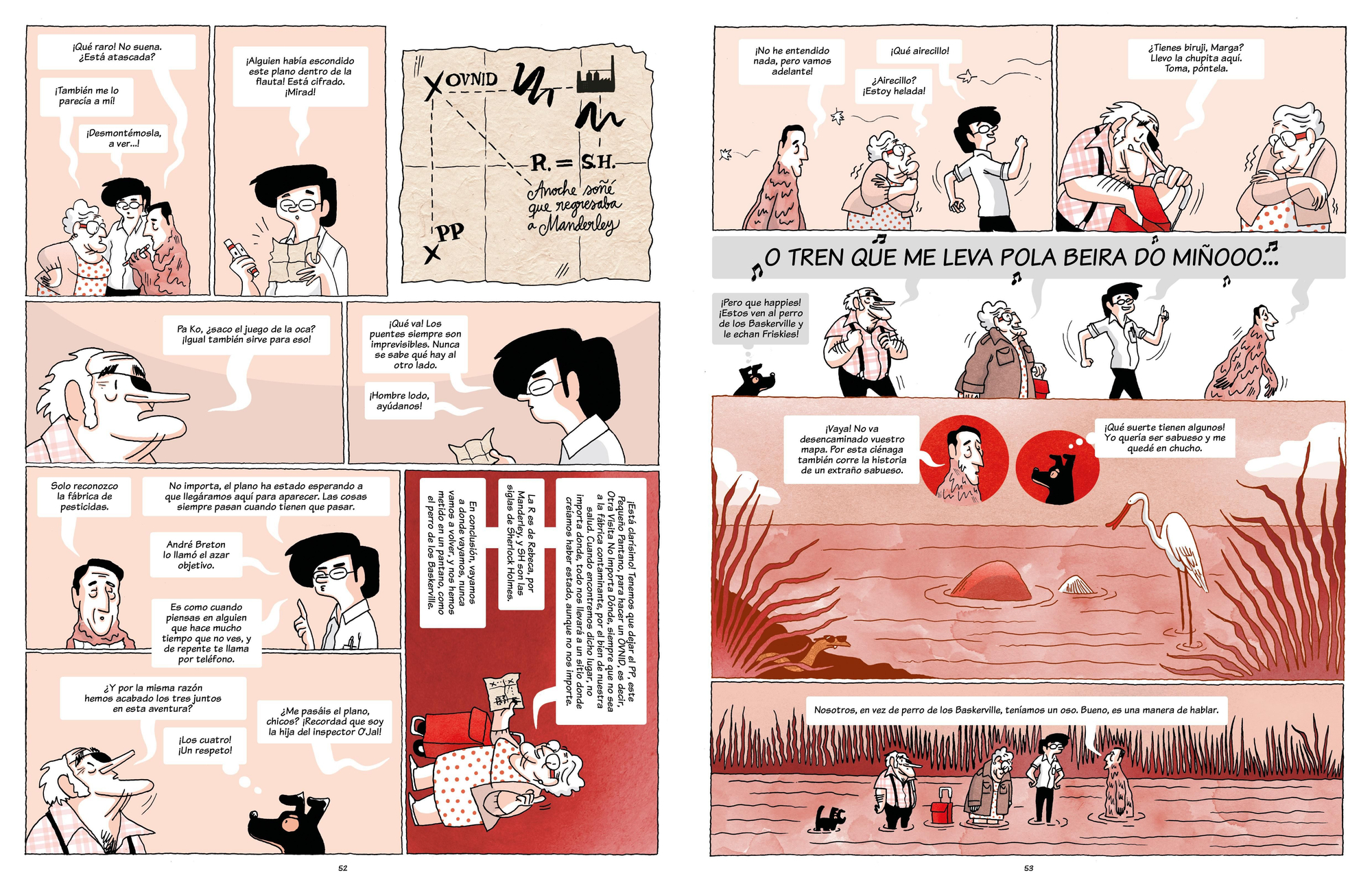 Páginas de 'Margarita contra los vampiros'