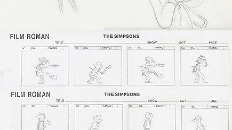 Boceto de 'Los Simpson'