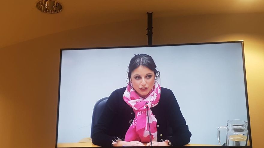 Andrea Levy comparece en la comisión de investigación del Ayuntamiento de Madrid sobre el presunto espionaje a Isabel Díaz Ayuso.