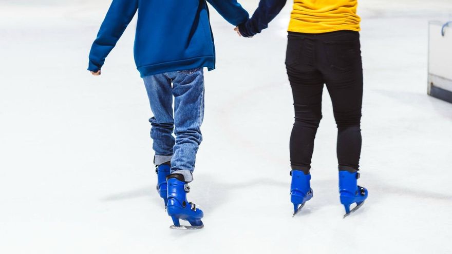 patinaje pista deporte invierno navidad