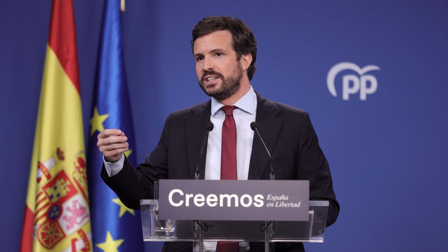 Archivo - El presidente del PP, Pablo Casado.