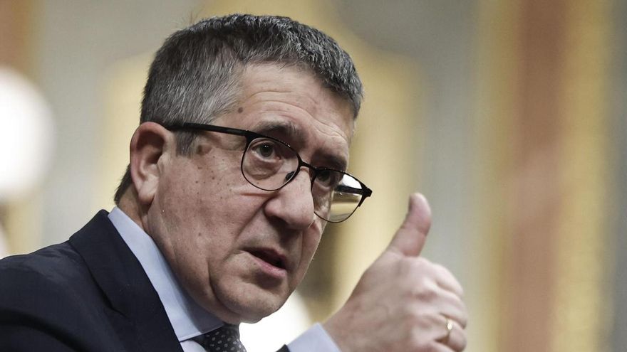 Patxi López interviene este miércoles durante el pleno del Congreso de los Diputados.