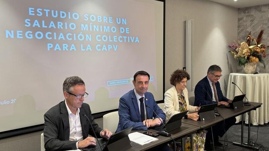 El Gobierno vasco confirma su apuesta por un salario mínimo más alto en Euskadi, aunque no como "imposición"