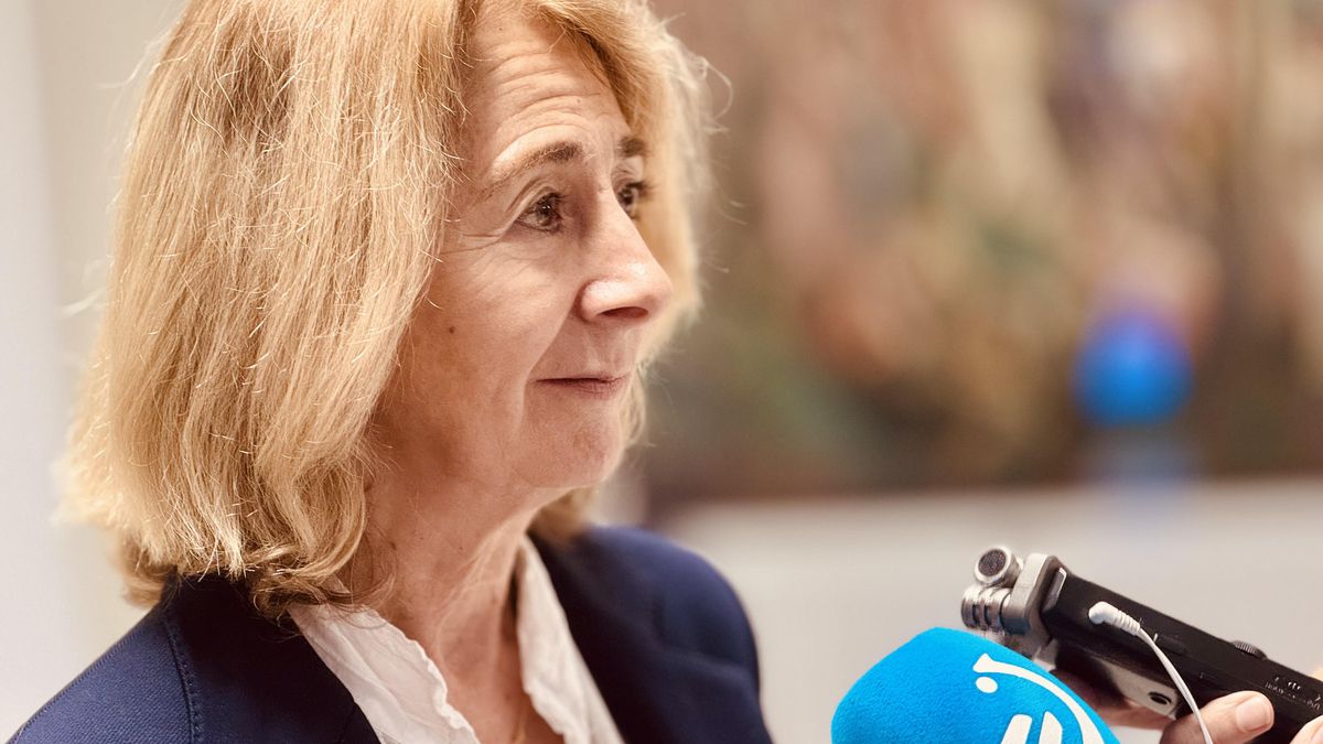 Carmen Adán, este lunes en el Parlamento