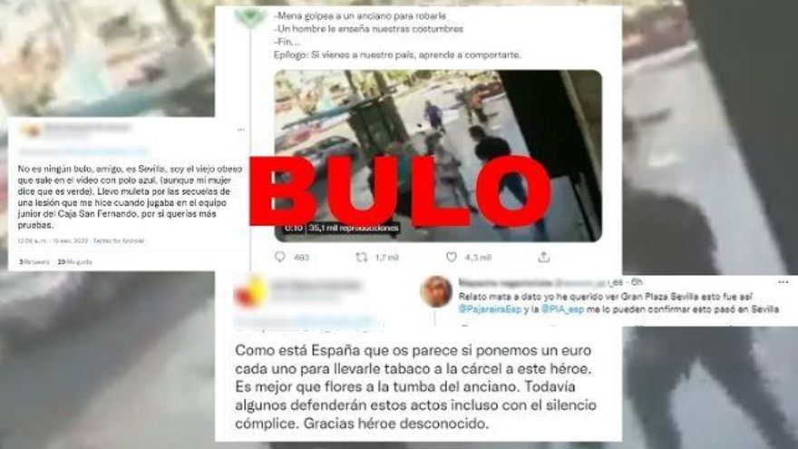 No, esta agresión de un supuesto "mena" a un anciano no se grabó en Sevilla: es Argentina