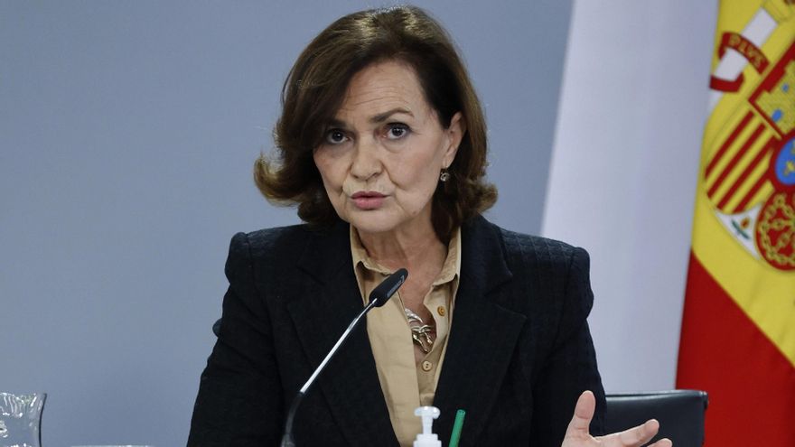 La vicepresidenta Primera del Gobierno, Carmen Calvo. EFE/Zipi/Archivo