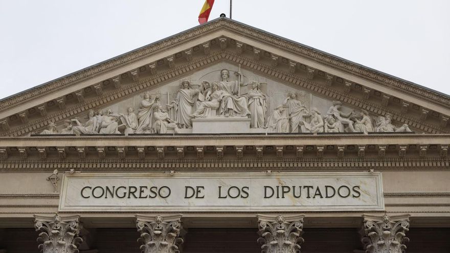 Fachada del Congreso de los Diputados.