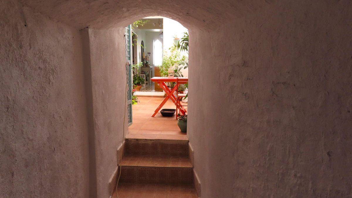 El refugio que compartían dos familias en sus casas de Baena contra los bombardeos de la Guerra Civil