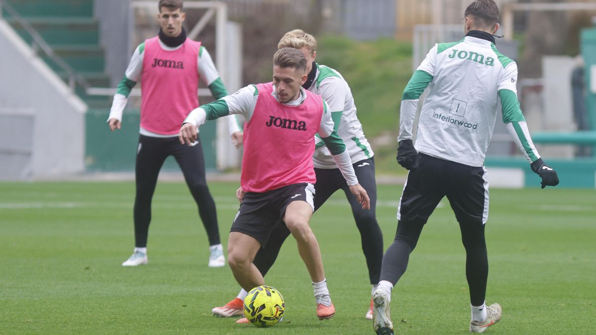 Isma Ruiz durante un entrenamiento