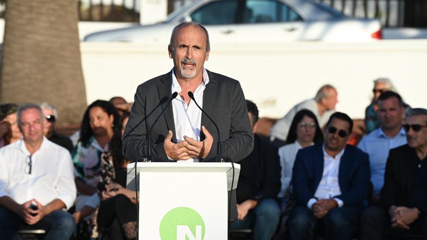 El candidato de NC-Bloque Canarista a la Alcaldía de San Bartolomé, Pablo Yebra