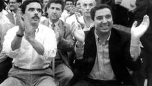 José María Aznar y Eduardo Zaplana, en un mitin en Valencia en 1994