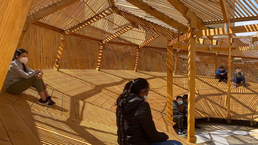 El nuevo espacio generado donde antes había un solar utilizado como aparcamiento.