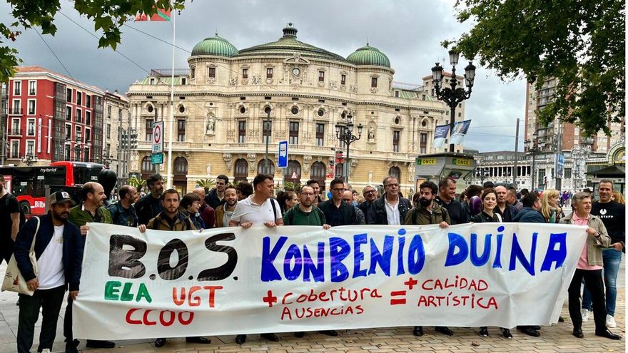 Una tregua en el conflicto de la BOS permite estrenar en el Arriaga una zarzuela de Guridi, pero sigue la guerra