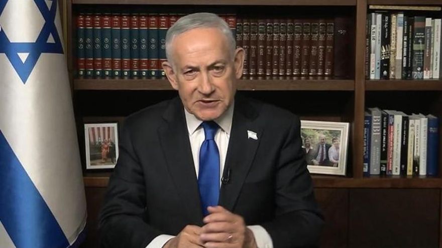 captura del video de Netanyahu