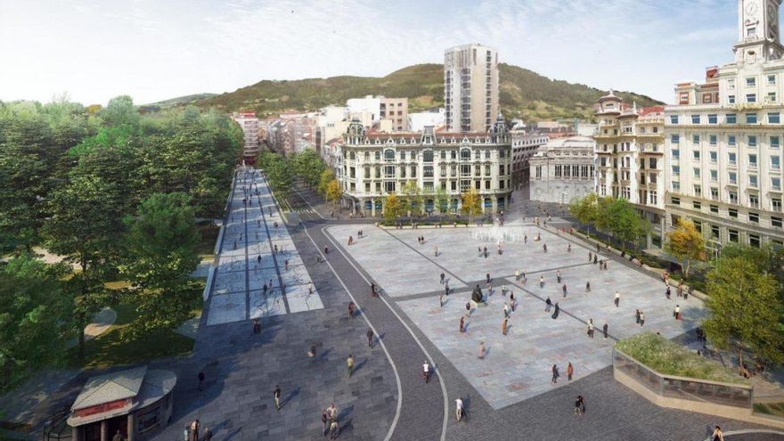 La Escandalera: la reforma del parking en el corazón de Oviedo que se convertirá en la 'gran plaza' de la capital asturiana