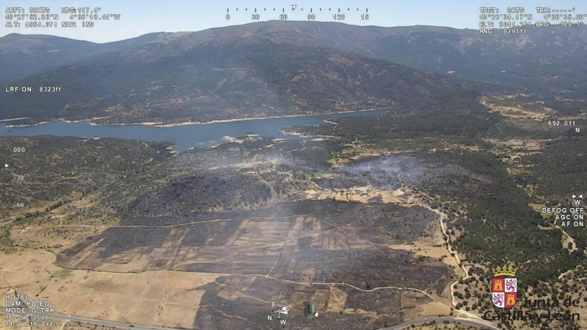 Los efectivos de extinción atienden seis incendios simultáneos en Castilla y León