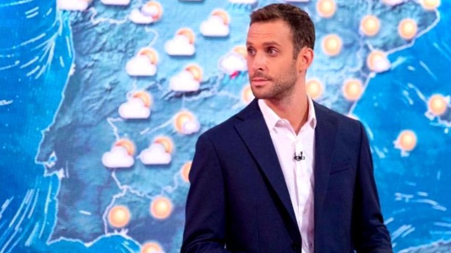 Marc Santandreu en el plató de 'El Tiempo'