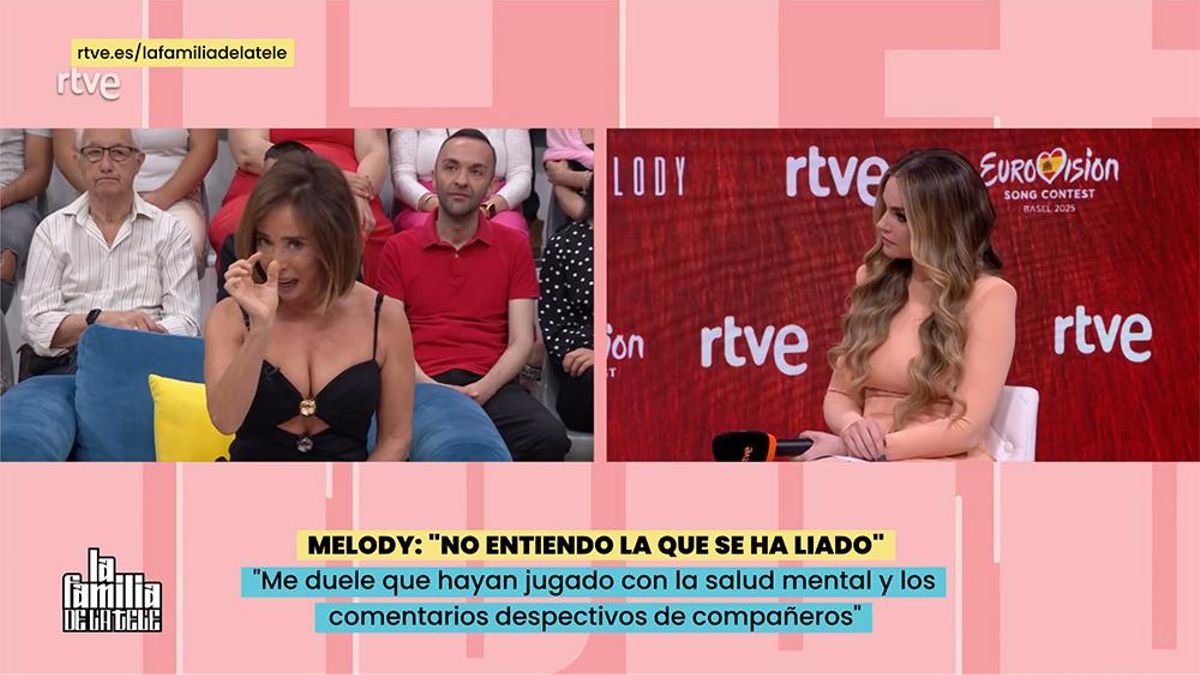 María Patiño critica en 'La familia de la tele' la rueda de prensa de Melody: "Ha sido injusta, ha señalado a todo el mundo"