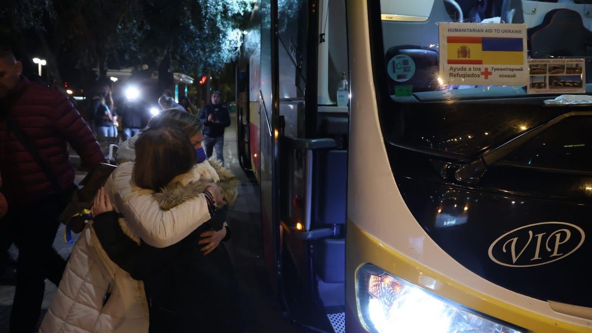 Llegada a Sevilla de refugiados ucranianos