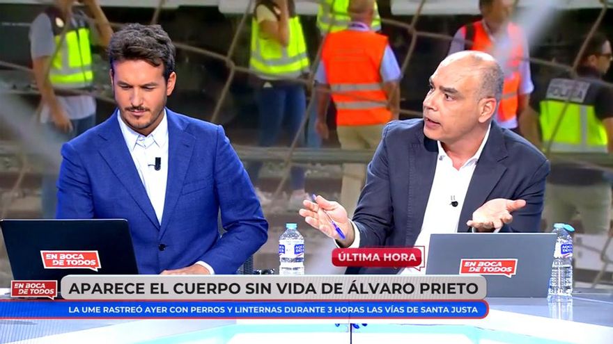 El enganchón de Nacho Abad con su colaboradora (y pareja) al hablar de Álvaro Prieto: "Bárbara, por favor"