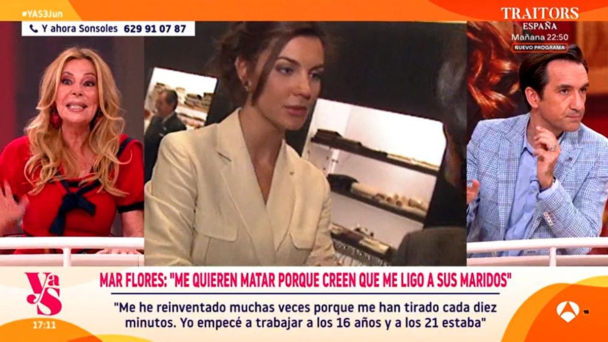 Ana Obregón, en el momento de ser interrumpida por su abogada