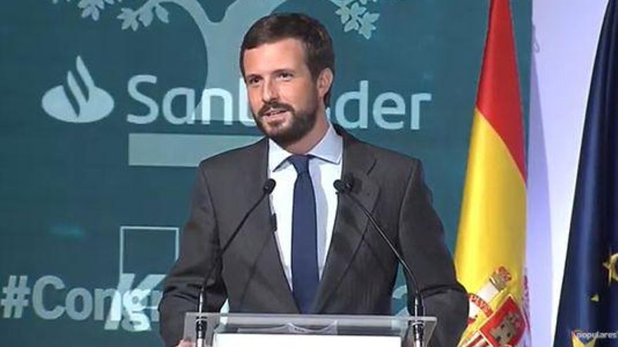 Casado condiciona el apoyo del PP al estado de alarma a que se limite de momento a ocho semanas