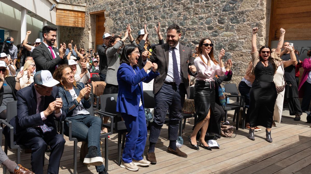 Instante en el que se anunció que Las Palmas de Gran Canaria pasaba a ser finalista para ser Capital Europea de la Cultura 2031