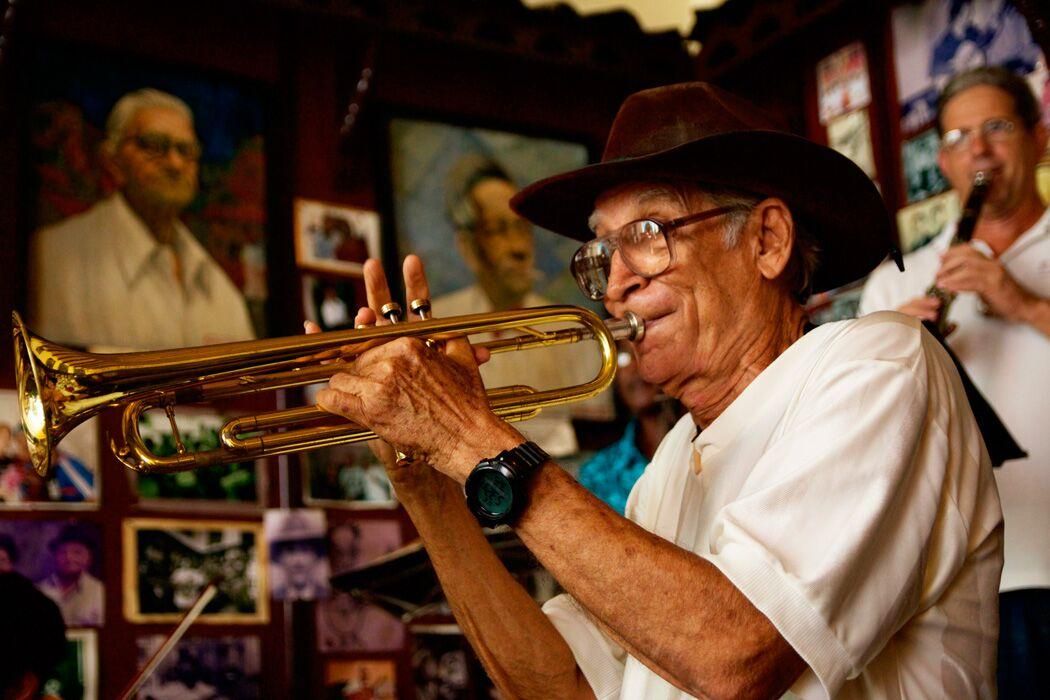 Músico cubano.  (Himar Bethencourt)