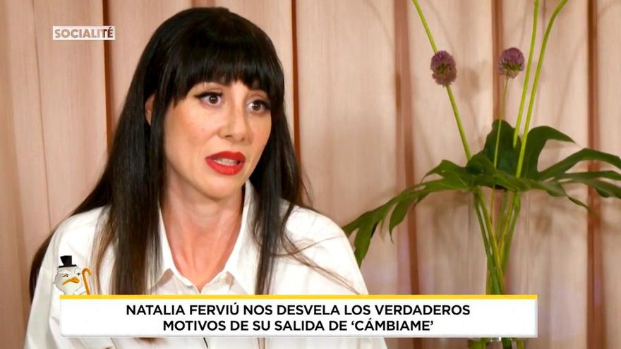 Natalia Ferviú reaparece en Telecinco y explica los motivos por los que dejó 'Cámbiame': "Estaba sufriendo"
