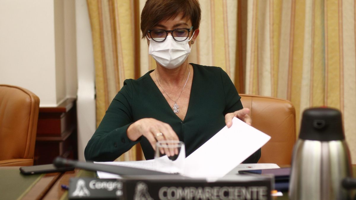 La directora general de la Guardia Civil, María Gámez, en la Comisión de Interior del Congreso de los Diputados del pasado 18 de marzo