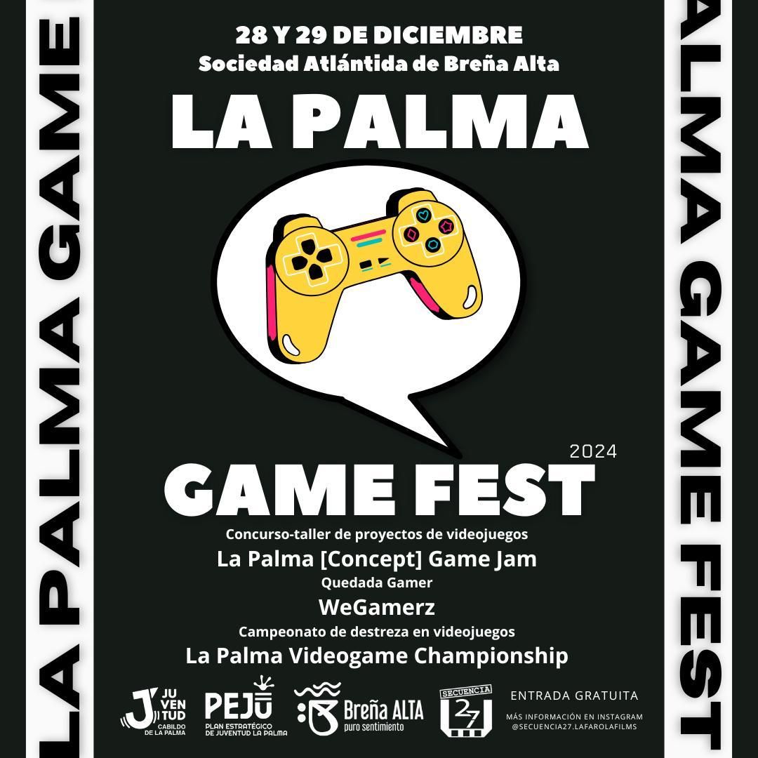 Cartel de ‘La Palma Game Fest’.