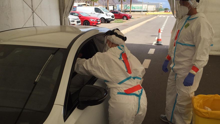 Toma de muestras ubicado en la Dársena Pesquera de Santa Cruz de Tenerife