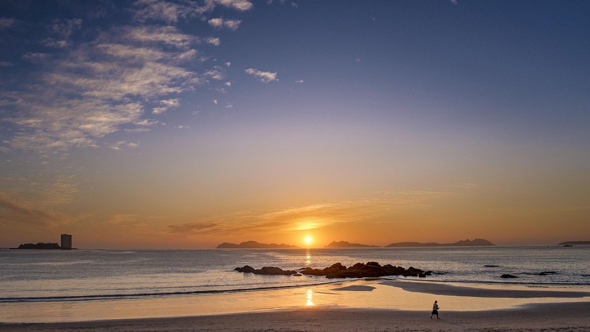 Atardecer en las Islas Cíes