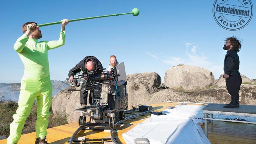 Peter Dinklage (Tyrion Lannister), en el rodaje de la séptima temporada