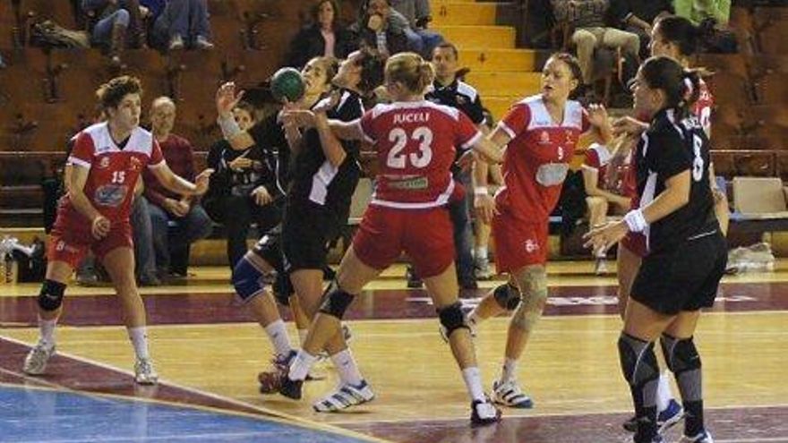 Un momento del partido.