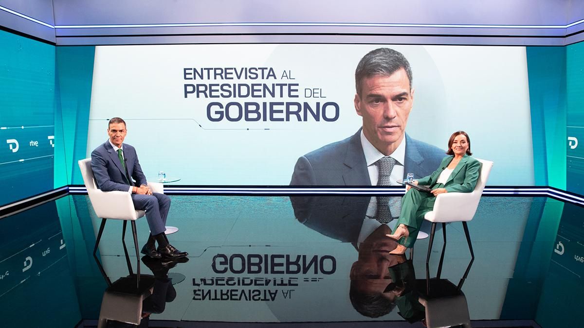 La entrevista de Pepa Bueno a Pedro Sánchez reunió a 1,5 millones de espectadores en La 1 y fue segunda opción
