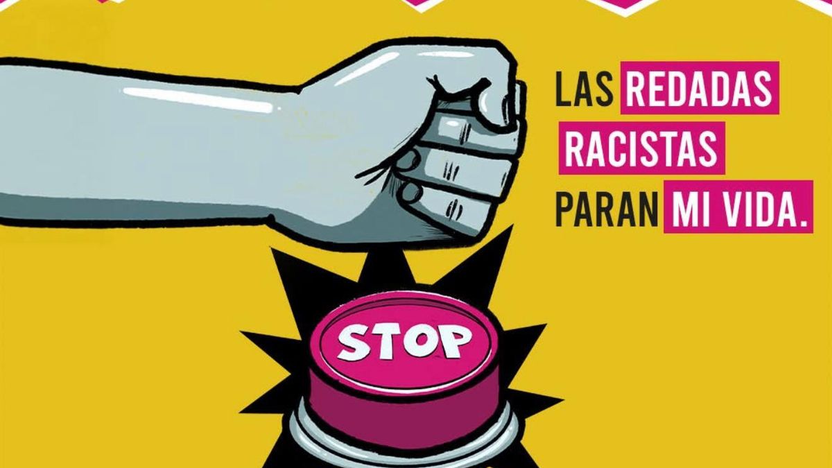 Cartel anunciador del lema de la campaña